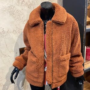 Trendy Plush Jacket by Eloise